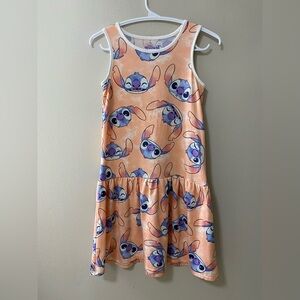Lilo & Stitch summer dress girls size 10-12 beach play sleeveless Disney